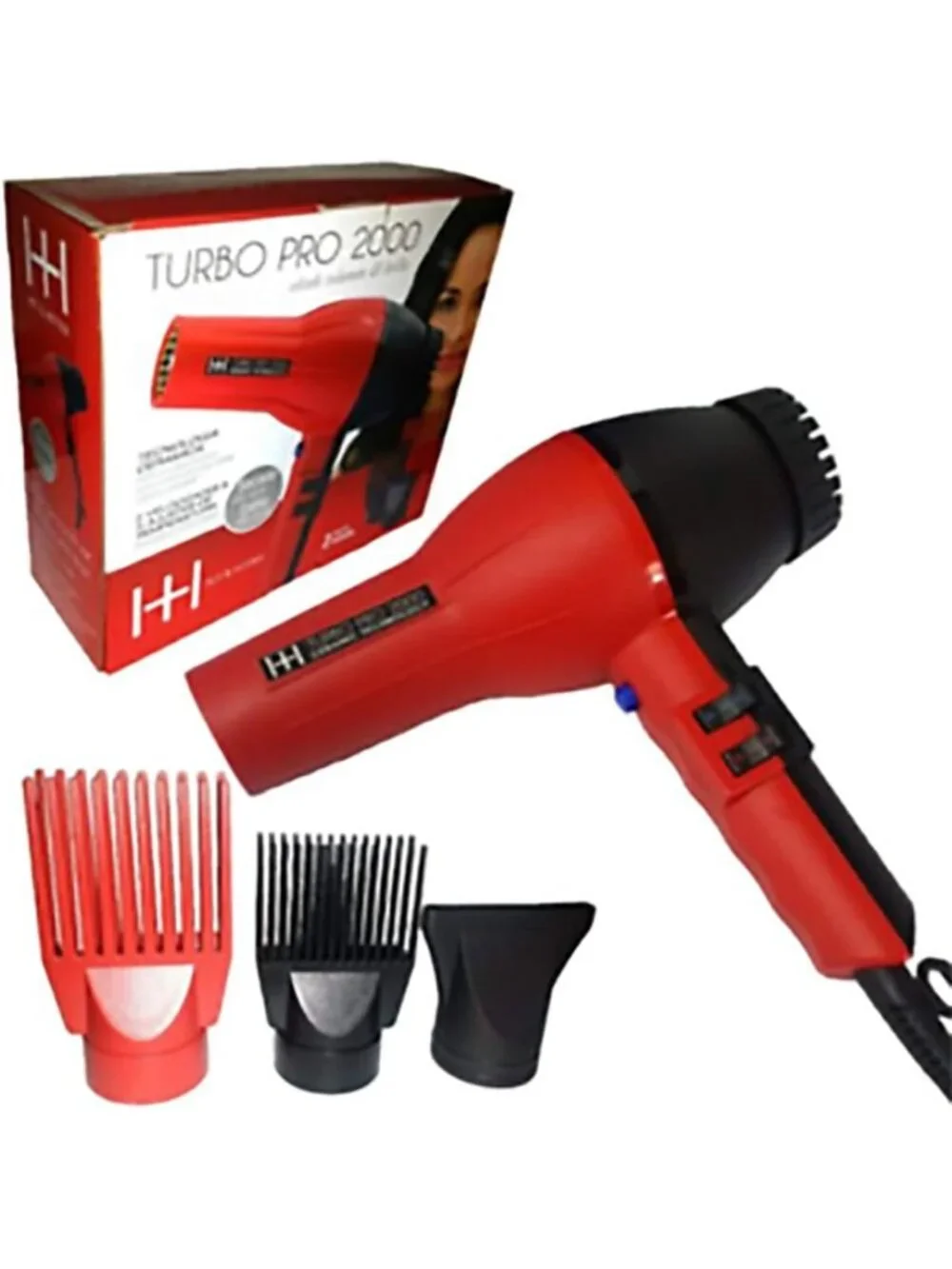 Turbo Ceramic Hair Dryer - Fast Drying, Lightweight, Ionic Technology, Sleek
